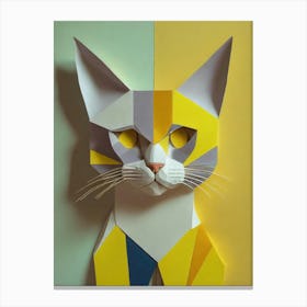 Origami Cat 2 Canvas Print