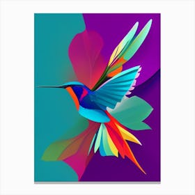 Hummingbird Pop Matisse Bird Canvas Print