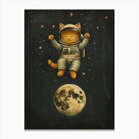 Astronaut Cat 1 Canvas Print