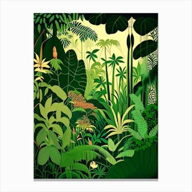 Majestic Jungles 4 Rousseau Inspired Canvas Print