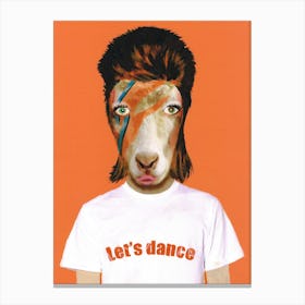 Let'S Dance Goat Canvas Print