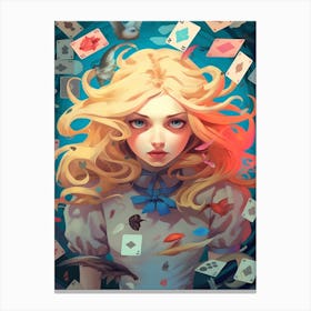 Alice In Wonderland Surreal 2 Canvas Print