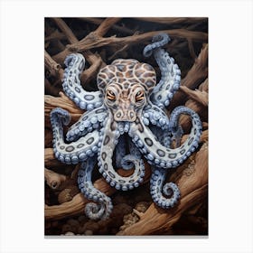 Mimic Octopus Oil Painting 3 Canvas Print