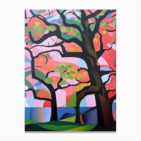English Oak Tree Cubist 1 Canvas Print