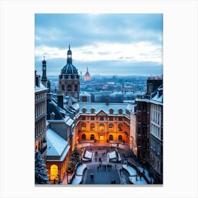 Paris At Dusk Canvas Print