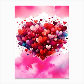 Heart Art Valentine'S Day 1 Canvas Print