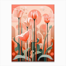 Botanical Foms Abstract Illustration 1 Canvas Print