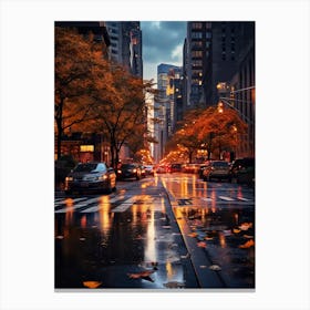 New York City At night Canvas Print