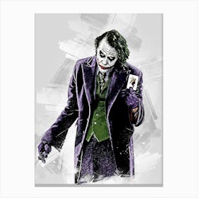 Joker Drawing Painting Canvas Print
