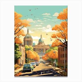 Pretoria In Autumn Fall Travel Art 3 Canvas Print