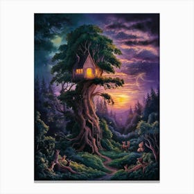 Tree House 2 Canvas Print