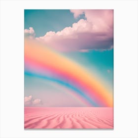 Rainbow In The Desert 2 Canvas Print