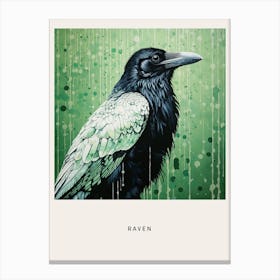 Ohara Koson Inspired Bird Painting Raven 3 Poster Canvas Print