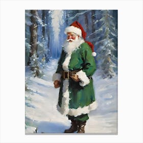 Santas Cousin Euferiel at Frostwood Canvas Print