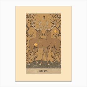 Gemini Tarot Canvas Print