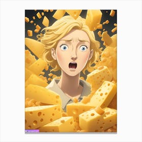 Cheesy Girl Canvas Print