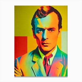 Jean Louis Trintignant Colourful Pop Movies Art Movies Canvas Print