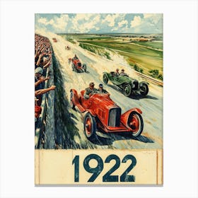 Aihrgdesign A Vintage Sports Poster For A 1922 Automobile Ral E182a2e3 Deb6 4f4a 8400 2aec5e6aa632 2 Canvas Print