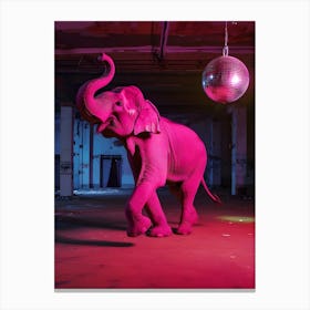 Disco Elephant Canvas Print