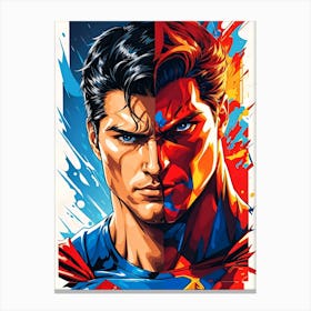 Superman with dual powers Canvas Print