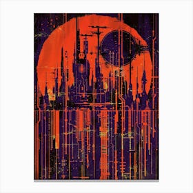 Sci-Fi Cityscape Canvas Print