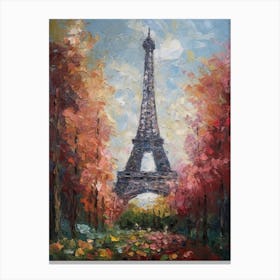 Eiffel Tower Paris France Pissarro Style 27 Canvas Print