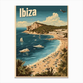 A Classic Style Poster Of Ibiza Canvas Print