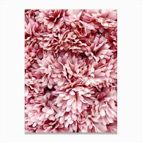 Pink Flowers Bouquete Canvas Print