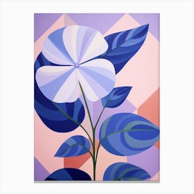 Periwinkle 1 Hilma Af Klint Inspired Pastel Flower Painting Canvas Print