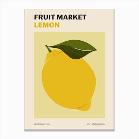 Fruit Market No. 8 Lemon Canvas Print
