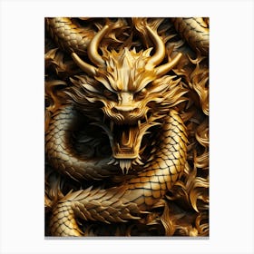 Gold Dragon Canvas Print