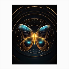 Golden Butterfly 41 Canvas Print