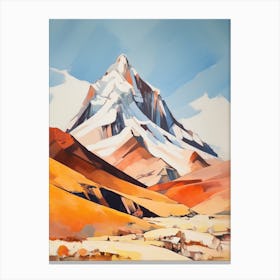 Cerro Mercedario Argentina 4 Mountain Painting Canvas Print