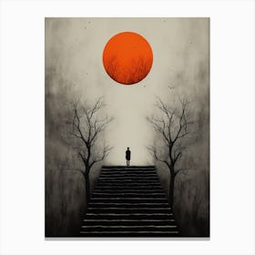 Blood Moon Rises Canvas Print