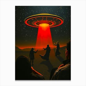 Alien UFO Arrival Canvas Print