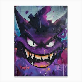 Gengar Pokemon Monster Canvas Print