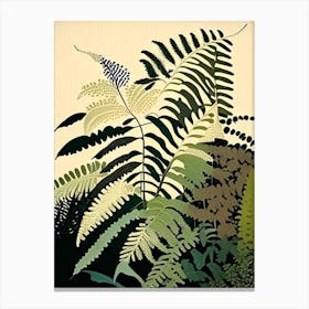 Japanese Climbing Fern Rousseau Inspired Canvas Print