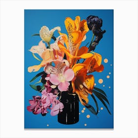 Surreal Florals Freesia 2 Flower Painting Canvas Print