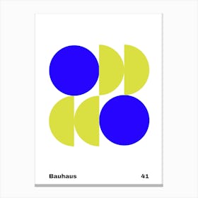 Geometric Bauhaus Poster 41 Canvas Print
