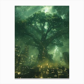 Fantasy Tree In The Middle 1 Canvas Print