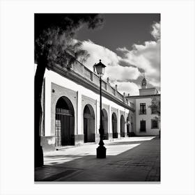 Alcala De Henares, Spain, Black And White Analogue Photography 3 Canvas Print