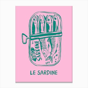 Le Sardine Print Canvas Print