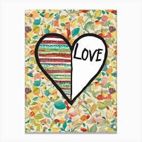 Love In The Heart Canvas Print