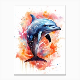 Dolphin Painting Canvas Print