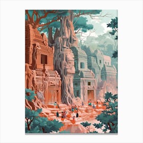 The Ta Prohm Siem Reap Cambodia Canvas Print