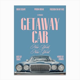 Getaway Car Music Lyrics Canvas Print