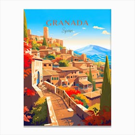 Granada Travel Spain Canvas Print