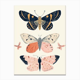 Colourful Insect Illustration Butterfly 18 Canvas Print