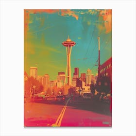 Seattle Polaroid Inspired 1 Canvas Print