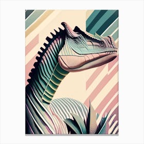 Lesothosaurus Pastel Dinosaur Canvas Print